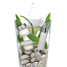 Cosmetics in Jar with Pebbles